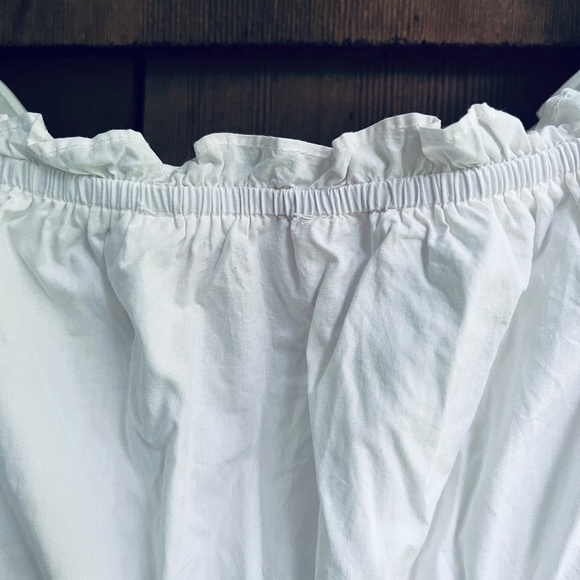 Revolve ASTR Sweetheart Neck Tiered Ruffle Cotton Midi Dress - Picture 16 of 17